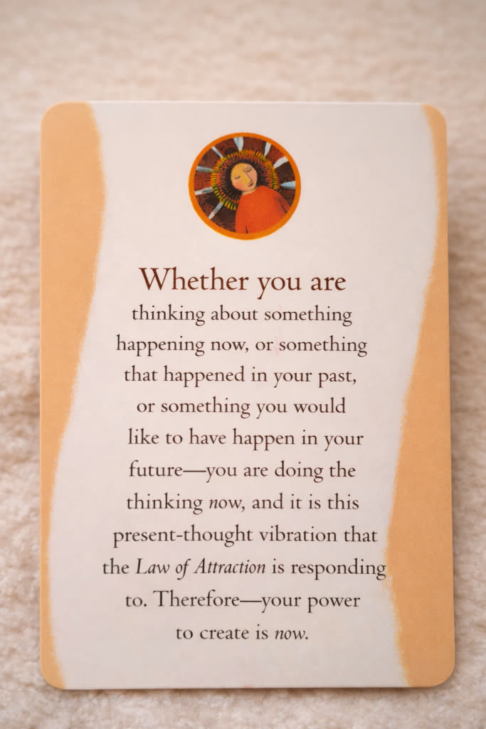 Law of attraction quote card